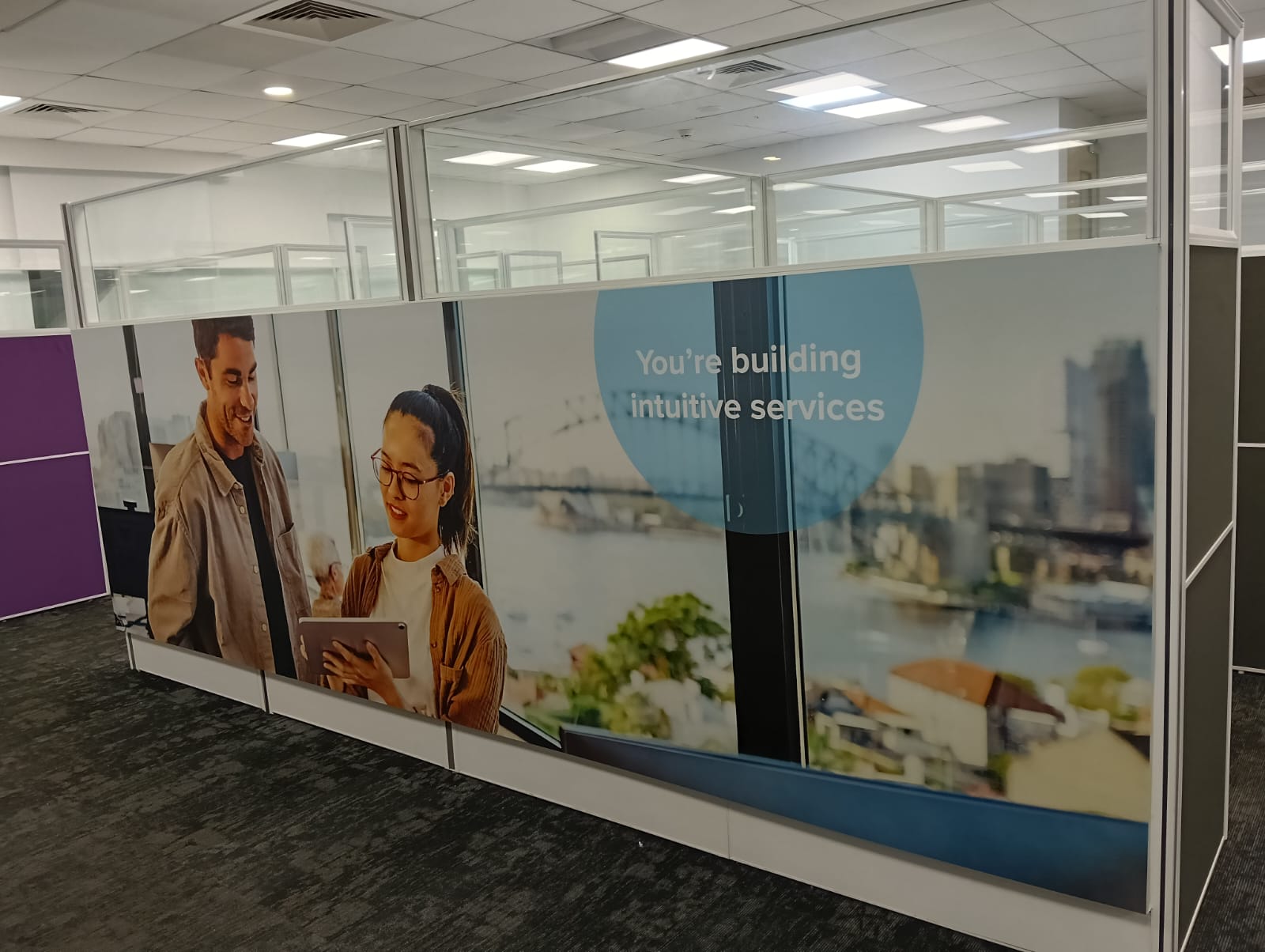 hospital wall graphics odorless
